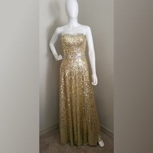 Gold Sequin Dress